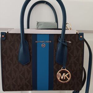 Michael Kors Center Strip Maple Satchel
